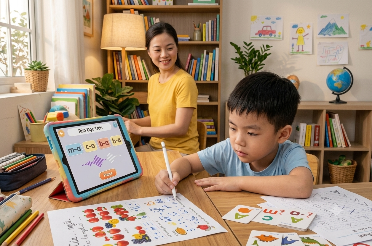 Con lớp 1 đọc chậm hơn các bạn – Phụ huynh nên làm gì?
