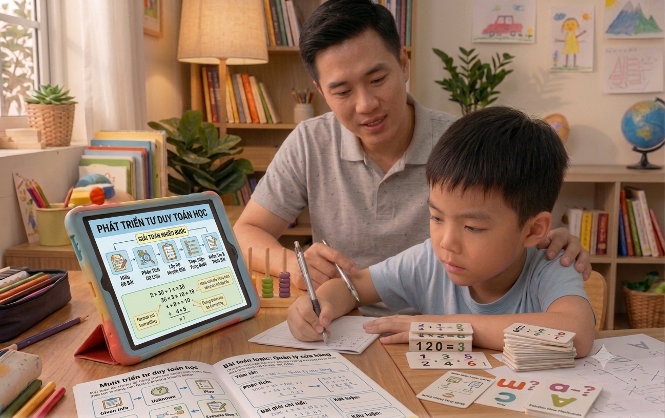 Kỹ năng trình bày, giải Toán nhiều bước và phát triển tư duy Toán học
