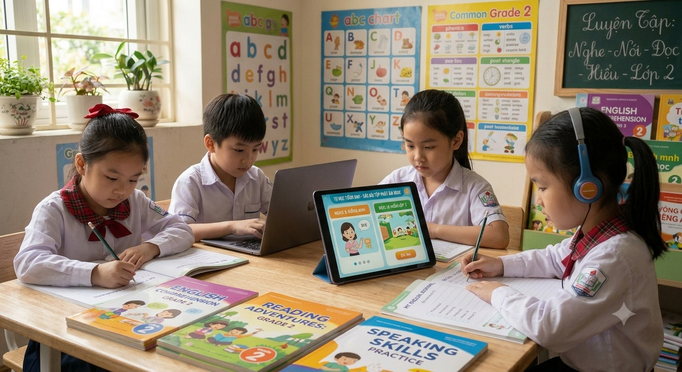 Tự học và ôn tập tiếng Anh lớp 2